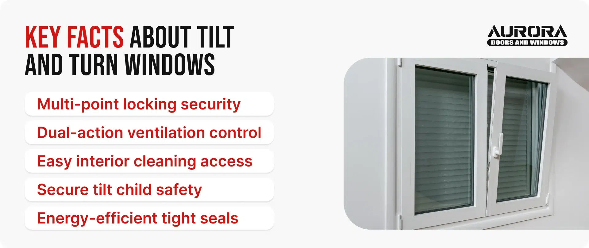 Key Facts About Tilt 
and Turn Windows